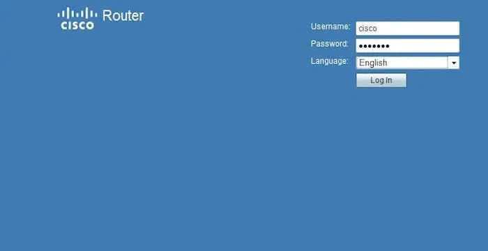 Cisco Router Login Page