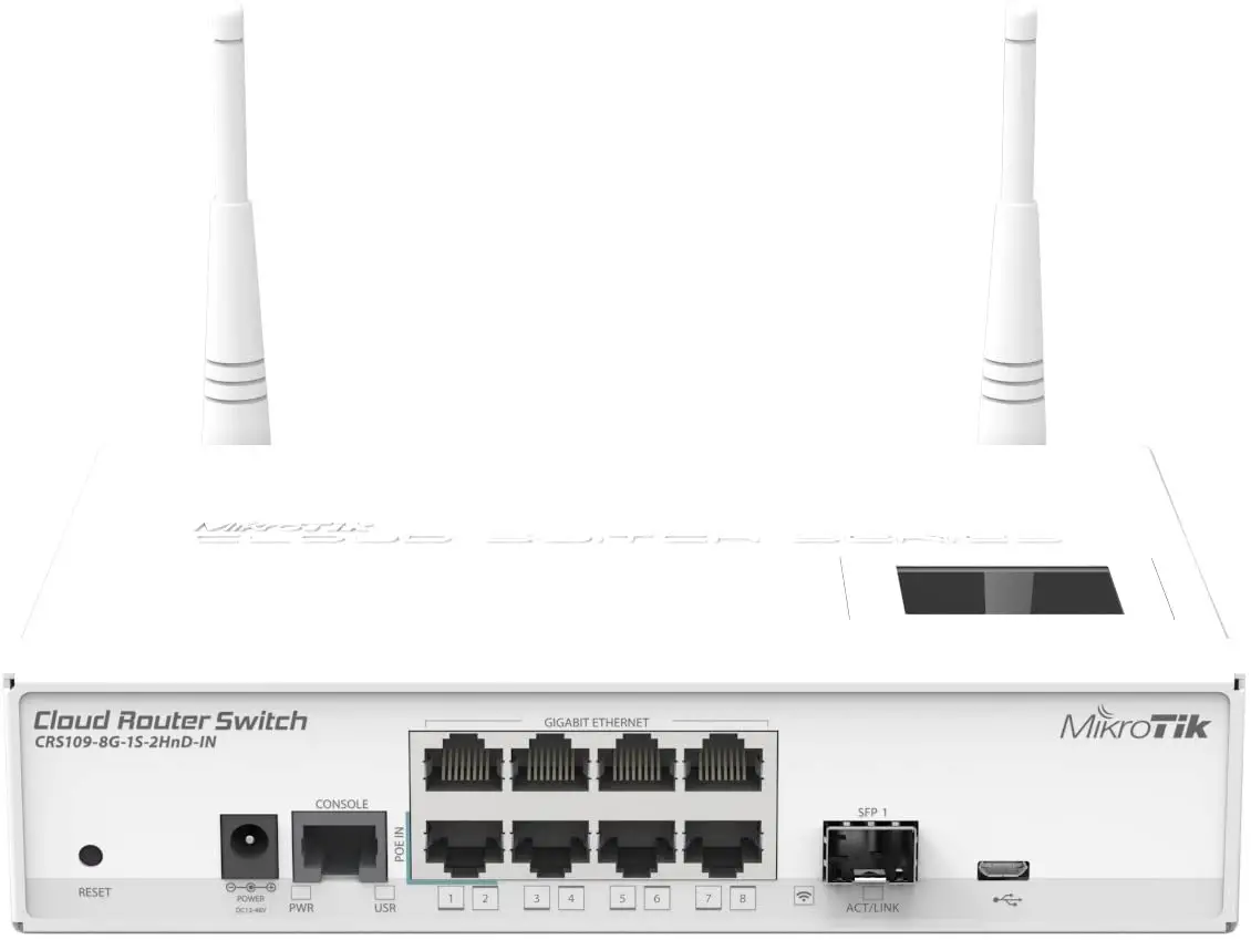 MikroTik CRS109-8G-1S-2HnD-IN Cloud Router Switch