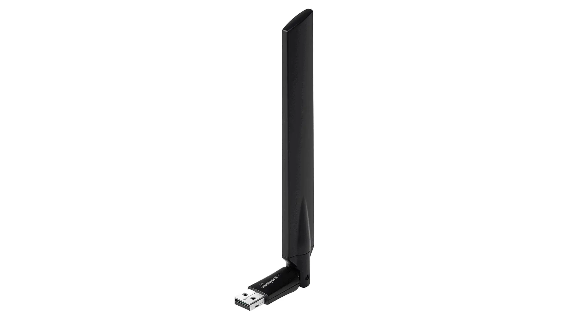 Black EDUP EP-AC1635 USB WiFi Adapter with an attached and adjustable external antenna
